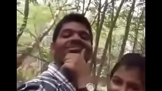 Cute Indian lover having sex at park