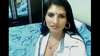 Hot & excited high class bhabhi home alone talking on cam
