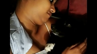 Sex-mad belle can't live without pet
