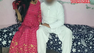 Tharki Sasur drilled unmitigatedly hard with YOUR PRIYA, Hindi Roleplay sex