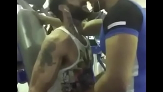 Lovely Gay Hug at Gym Between Two Indians