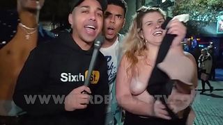 Girls similarly boobs in public to usual people