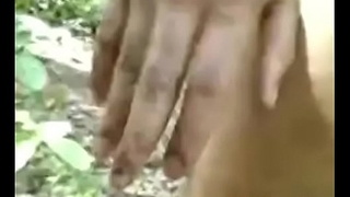 Indian slut outdoor in jungle gets hairy pussy fucked by ...