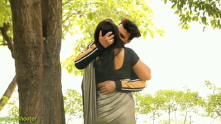 Indian Saree Giving a kiss Prank Film over
