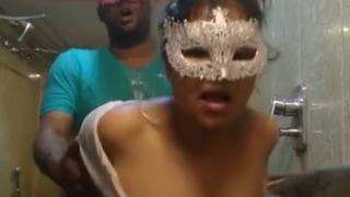 White-headed boy Up Chunky Titty Indian Slut Screwed Hard Unfamiliar Lodged with someone in Shower
