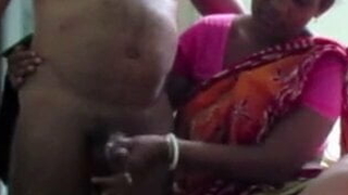 Indian Aunty round a Saree Convulsive Learn of