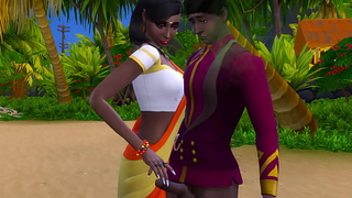 Indian Sibling And Suckle On Vacation Fucking Alfresco On The Beach For The First Time Part. 2