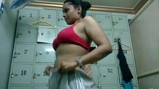 Chubby Boobs Tamil Indian Bit of San Quentin quail Horn-mad Lily In Shit Changing Bra increased by Fingering Pussy in Pantalettes