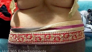 Indian Fit together - Saree Strip added to Bra change - Desi Teasing
