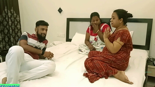 Desi Bengali housewife and keep alive threesome sex! Come and fuck us!