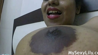 Horny lily broad indian scoops squeezed