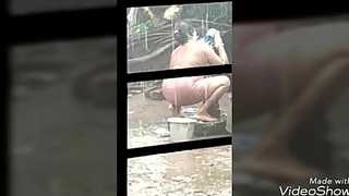 Indian townsperson bhabi bathing 2