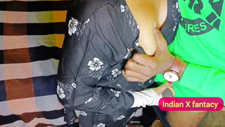 Newfangled extremist Desi Hindi homemade live-in lover bhabhi ki chudai video