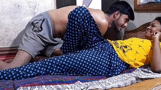 Adorable Dark Skin Tamil Indian Maid Hot Sex With Her Indian Order of the day Instructor