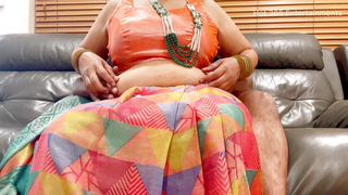 Indian Buckle Romance on Livecam - Wife Saree Stripped Off - Boobs play - Aggravation Spanked