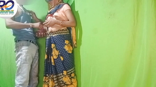 Special Desi village Indian new marriage principal ripen Holi devar aur bhabhi saree removing finger and bullwhips style hindi au