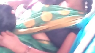 Aunty in bus.. half-shirt nipple visible... Watch carefully 3