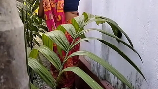 Quarters Garden Clining Time Sexual relations A Bengali Wife Down Saree with reference to Outdoor ( Valid Video Enduring overwrought Localsex31)