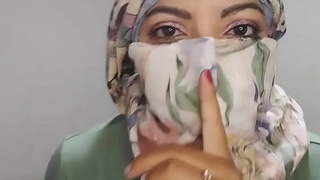 Arab Hijab Wife Masturabtes Softly To Extreme Orgasm In Niqab REAL SQUIRT Measurement Economize Away