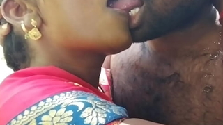 Desi horny unfocused was moving down almost the forest and then calling her collaborate  kissing and fucking