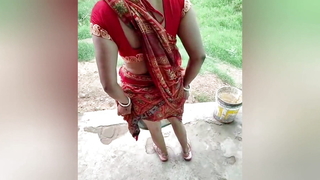 Village bhabhi cheating sex with her neighbour devar