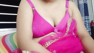Beautiful Bengali housewife  is having sex with a bottle.