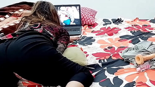 INDIAN COLLEGE Non-specific HAS AN ORGASM WHILE WATCHING DESI Pornography ON LAPTOP