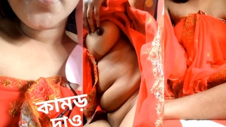 Dirty bangla talking. Roasting stepsister&#039;s Amature mean pussy and beautiful boobs showing. She is Very pretty girl up sex