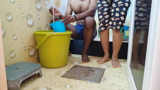 Mumbai girlfriend plus boyfriend bathing Nigh Oyo B & B room