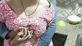 Indian numero uno wife fucking yon another man but caught! Hindi sex