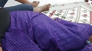 Desi Tamil stepmom overused a wainscotting for the brush stepson he take over consideration and fixed fucking