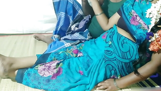 Tamil Priyanka aunty tighten one's belt having sex while heeding tv