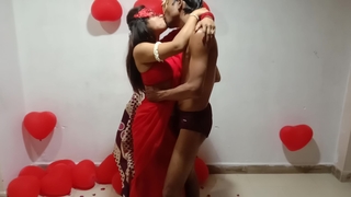 Loving Indian Couple Celebrating Valentines Day With Astounding Sexy Sex