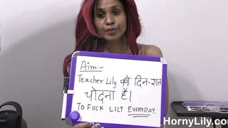Horny Mating Teacher Boastfully Lesson How To Suck A Big Black Indian Cock